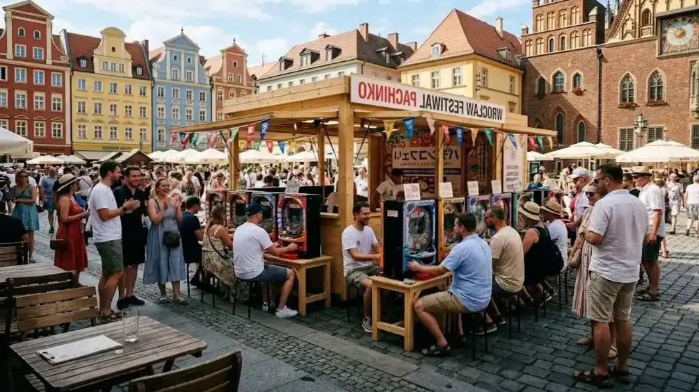 Automaty pachinko w rzędzie